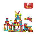 240 Piece Kids Bristle Shape Building Blocks Educational DIY Toy
