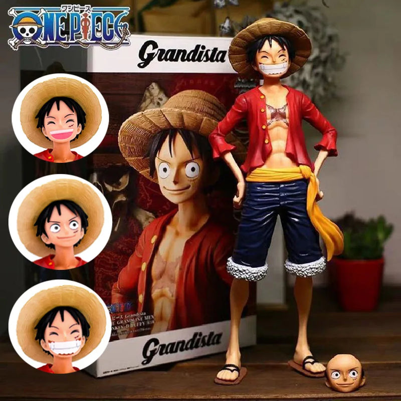 One Piece Luffy Face-Changing Action Figure Model Toy