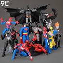 Superman and Batman Action Figure Poseable Collectible Hero Toy