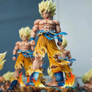 Dragon Ball Z Goku Figure with LED Base and Swap Heads Collectible Statue
