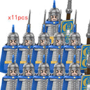 Medieval Dragon Knights Heavy Armor Building Bricks Action Figure Set 11pcs