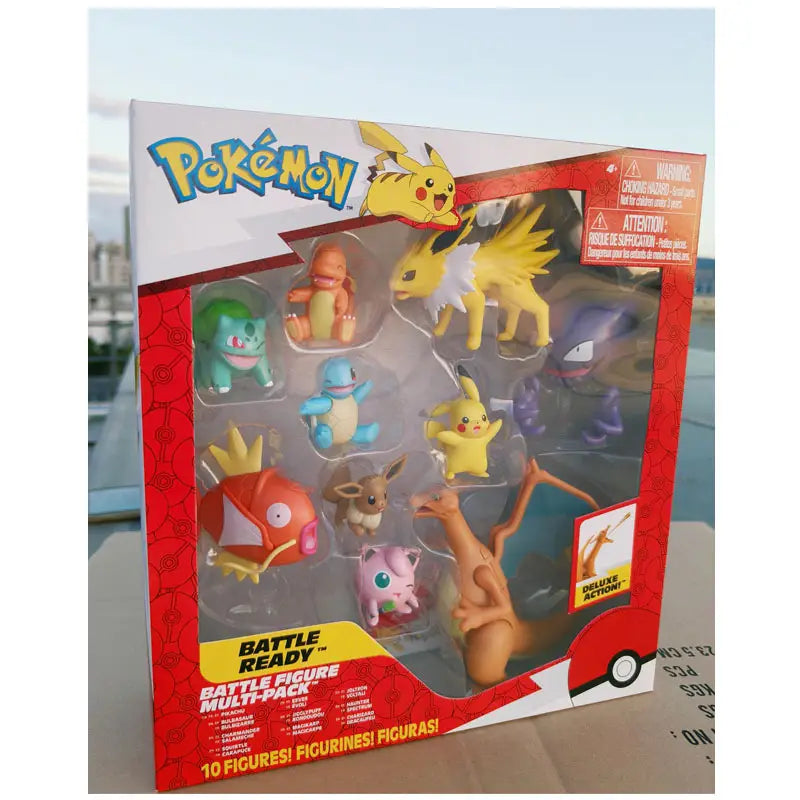 Pokemon Battle Figures Pikachu Bulbasaur Eevee Collectible Toy Set