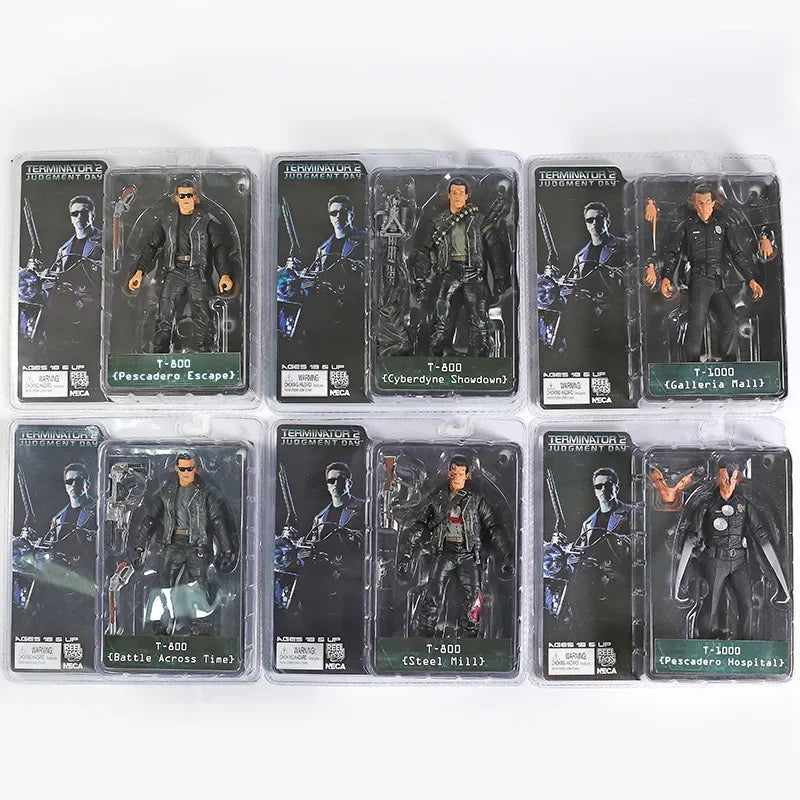 NECA The Terminator T-800 T-1000 Endoskeleton Action Figure