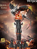 MOC Dark Fantasy Fell Beast Tower Castle Building Blocks Model