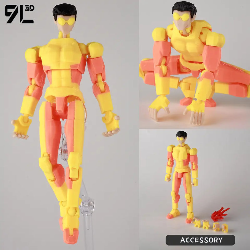 Invincible 2.0 Superhero 3D Printed Action Figure Multi-Joint Toy