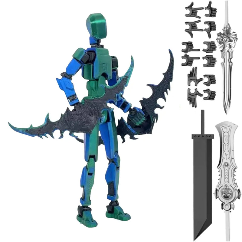 13 Multi Jointed Action Figure with Accessories Mechanical Body Toy Gift