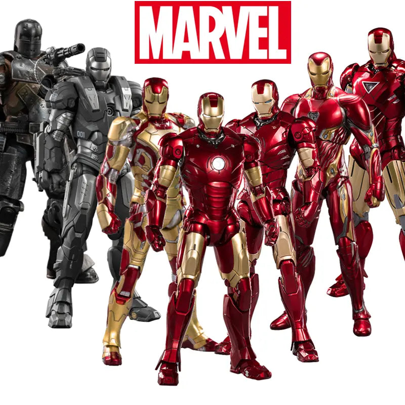 Iron Man MK1-MK50 Movable Action Figure 7-Inch Collectible Movie Toy