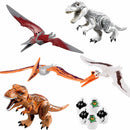 Jurassic World Mega Dino T Rex vs Raptor Building Blocks Battle Set