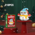 Christmas Micro Building Blocks Santa Claus and Reindeer Puzzle Gift