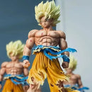 Dragon Ball Z Goku Figure with LED Base and Swap Heads Collectible Statue