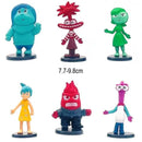 6Pcs/Set Inside Out 2 Action Figures Joy, Anxiety, Anger, Sadness