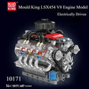 MOULD KING Motorized LSX454 V8 Engine Technical Building Blocks Gift