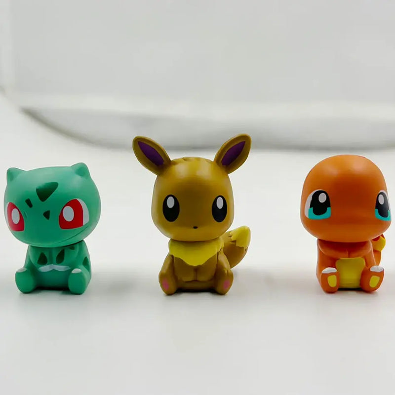 Pokemon Figure Set Pikachu Charmander Squirtle Anime Toys for Kids