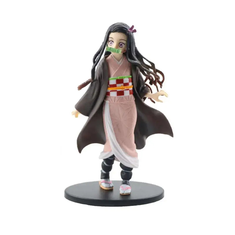 Demon Slayer Tanjiro Zenitsu Nezuko PVC Warrior Anime Action Figure Model