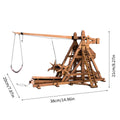 1:48 Wooden Trebuchet Model 3D Puzzle Ancient Siege Catapult DIY
