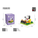 Snoopy Diamond Building Blocks Street View Character Scene Mini Bricks Gift