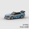 MOC City Racing Supercar Building Blocks R34 RX7 Supra Model