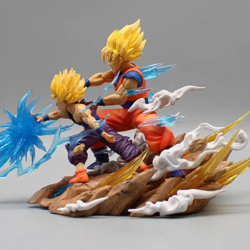 Goku and Gohan vs Cell Dragon Ball Z PVC Anime Battle Figure Collectible