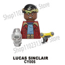 Upside Down Kids Action Figure Building Blocks Assembly Toy