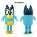 Bluey and Bingo Family Mini PVC Figures Cartoon Kids Birthday Gift