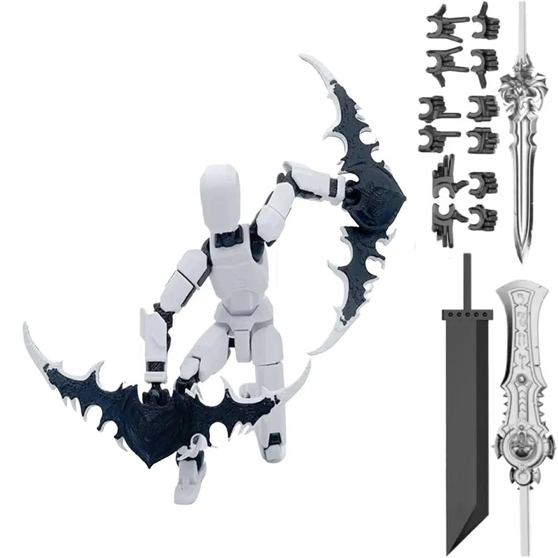 13 Multi Jointed Action Figure with Accessories Mechanical Body Toy Gift