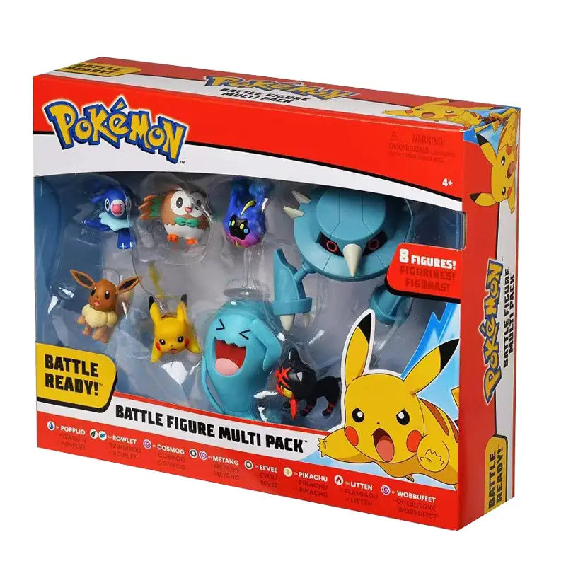 Pokemon Battle Figures Pikachu Bulbasaur Eevee Collectible Toy Set