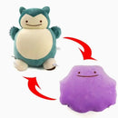 Pokemon Ditto Snorlax Reversible Plush Pillow Stuffed Toy Gift