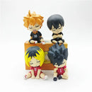 Haikyuu Sleep Version 4pcs Set Volleyball Character Figures Collectible Toys