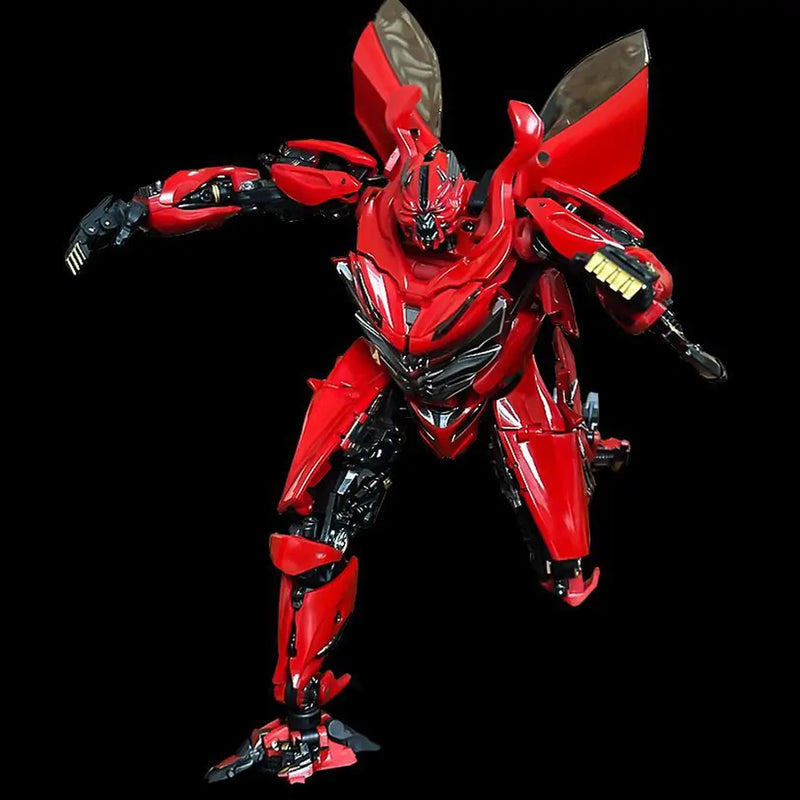 Red Dasher NB01 Transforming Dino Robot Car Action Figure Model