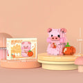 Cute Pig Micro Building Blocks Cartoon Assembly Educational Toy Gift