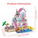 Summer Seaside Villa City House Building Blocks Street View DIY Toy Gift