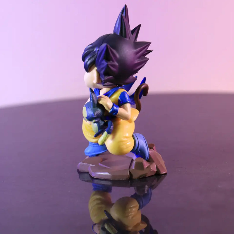Dragon Ball Q Version Figure Childhood Goku with Poole Collectible Toy