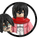 Attack on Titan Anime Building Blocks Mini Action Figures Levi Eren Mikasa Gift