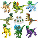Jurassic World Mega Dino T Rex vs Raptor Building Blocks Battle Set