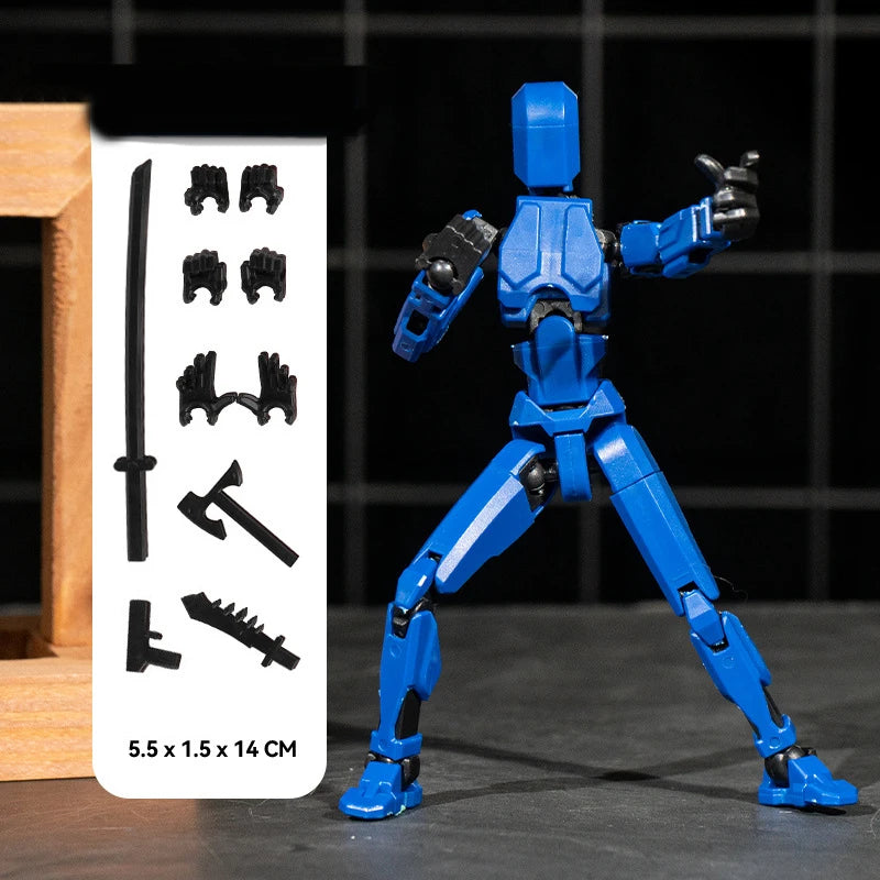 T13 Action Figure – Titan 13 Dummy Lucky 13 3D Printed Toy