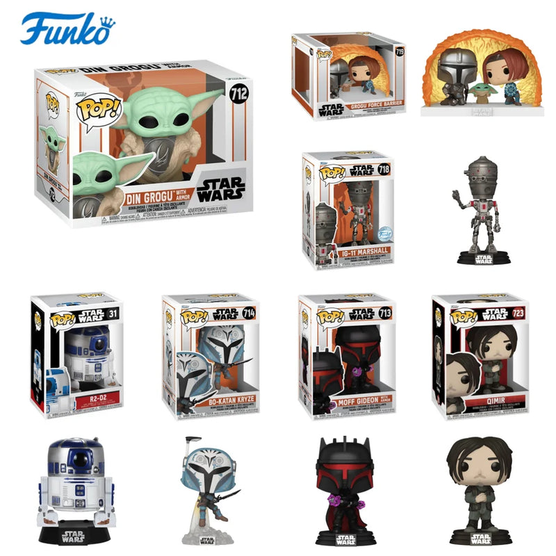 Star Wars Bo-Katan R2-D2 Grogu Funko Pop Collectible Figures