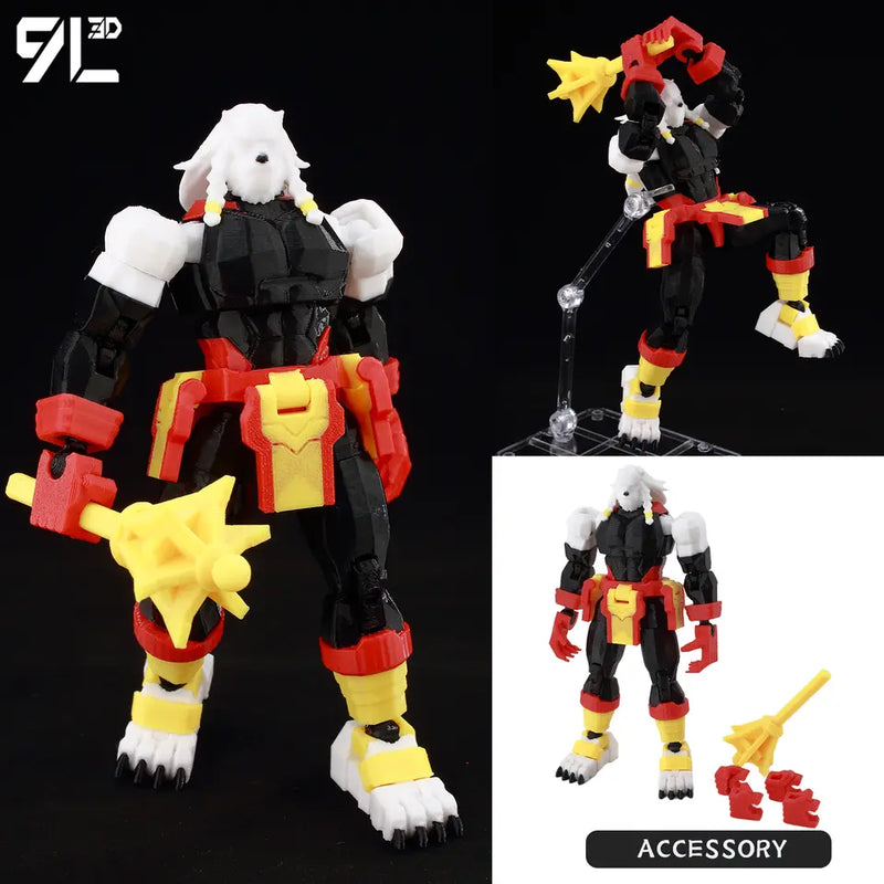 9L3D Printed Invincible 2.0 Superheroes Multi Jointed Action Figure Model