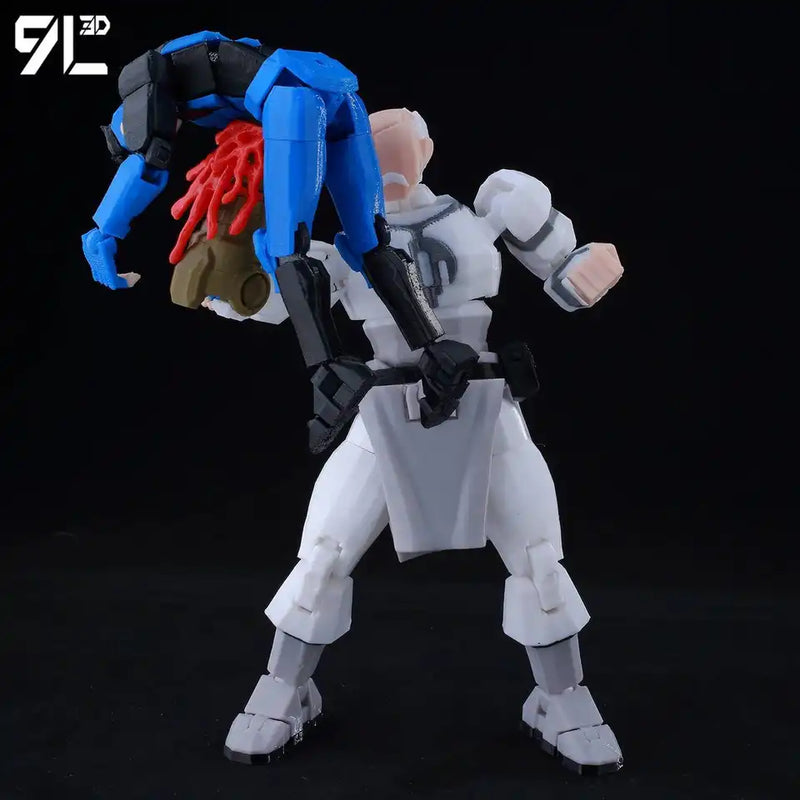 9L3D Printed Invincible 2.0 Superheroes Multi Jointed Action Figure Model