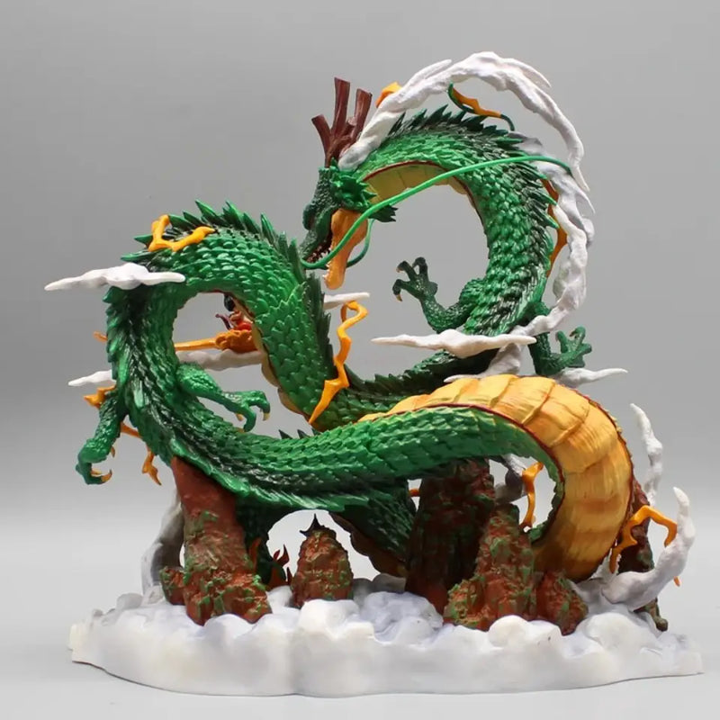 Dragon Ball Shenron and Goku 22cm PVC Statue Collectible Figure Gift