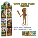 Tung Tung Sahur PVC Action Figure Display Model with Bonus Random Cards