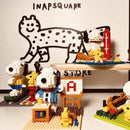 Snoopy Diamond Building Blocks Street View Character Scene Mini Bricks Gift