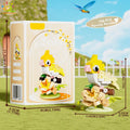 MOC Parrot Bird Flower Micro Building Blocks Mini Model Desk Decor