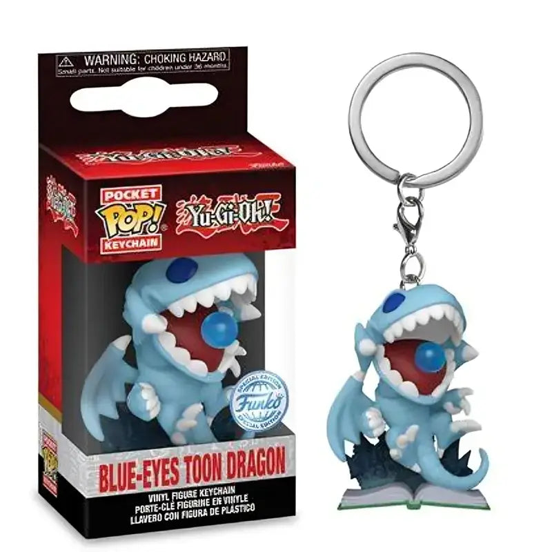 Winged Kuriboh and Blue-Eyes Toon Dragon Pocket Pop Keychain Collectibles