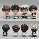 Anime Haikyuu 4pcs Bokuto, Akaashi, Oikawa, Iwaizumi Figures